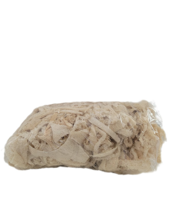 Un kilogramme de chutes de loofah pour un emballage écologique.