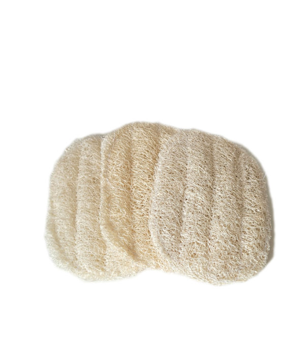 Trois porte-savons en loofah Egyptien.